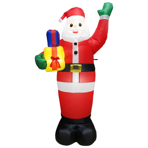 Santa Claus Christmas Tree Snowman Inflatable LED Luminous Christmas Ornaments,, US Plug