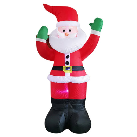 Santa Claus Christmas Tree Snowman Inflatable LED Luminous Christmas Ornaments,, US Plug