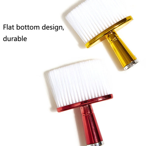 P6424 Hairdresser Sweeping Hair Brushes Hairdressing Nylon Soft Cleaning Brushes Home Hair Salons Shaving Broken Hair Brushes, Gold, Red, Blue, Silver
