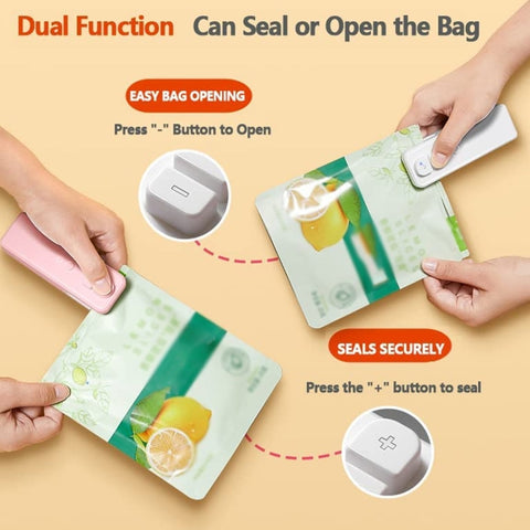Dual-Purpose Mini-Sealing Machine Heat-Sealing & Cutting Bag Multi-Function Chargingable Sealing Machine