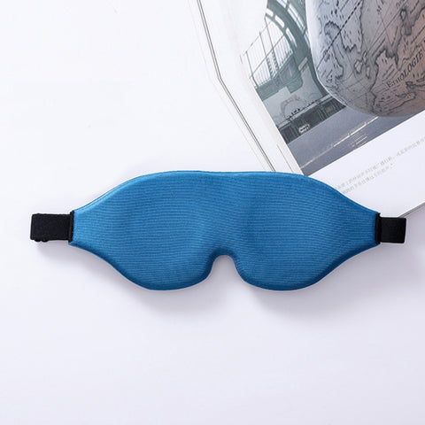 3D Sleeping Eye Mask Memory Foam Men And Women Shading Eye Mask Concave Eye Mask, No Nose Wings Black, No Nose Wings Blue