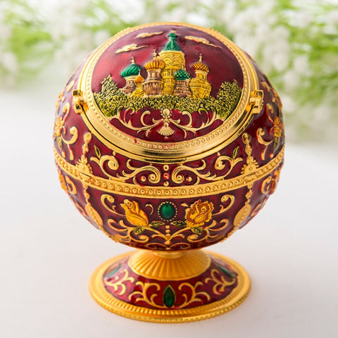 Metal Globe Ashtray With Lid Holiday Gift Tea Table Decoration, Golden Rose, Phnom Pencasting Castle, Silver Rose, Silver Castle, Silver Side White Red Rose, Silver Bay Blue Castle, Treasure Rose, Baolan Castle, Green Rose, Green Castle, Red Rose      ...