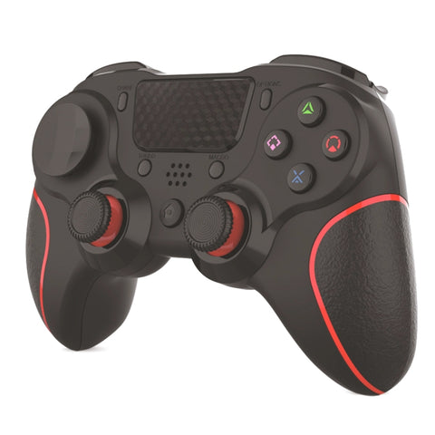 MB-P913 PC Six-Axis Somatosensory Back Key Programming Dual Vibration Bluetooth Gamepad For PS4 Pro, Red Black, Blue Black, Black White, Black