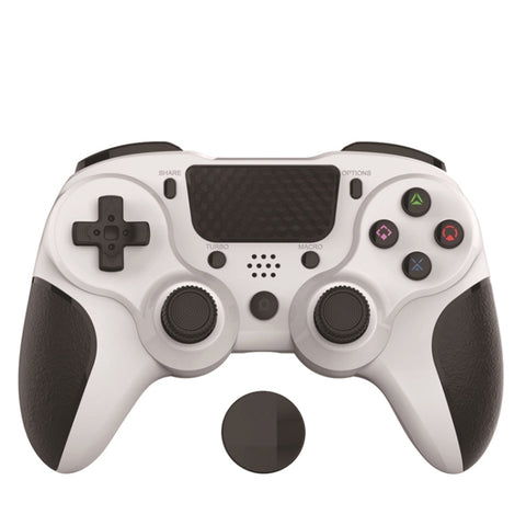 MB-P913 PC Six-Axis Somatosensory Back Key Programming Dual Vibration Bluetooth Gamepad For PS4 Pro, Red Black, Blue Black, Black White, Black