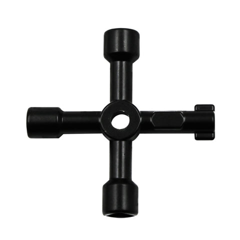 Elevator Water Meter Valve Cross Key Inner Triangle Wrench, Style: A Black, A Black, A Blue, B Silver, D Silver Center Six-side/Square Hole, E Silver, F Silver, D Silver Center Double-sided Square Hole
