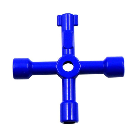 Elevator Water Meter Valve Cross Key Inner Triangle Wrench, Style: A Black, A Black, A Blue, B Silver, D Silver Center Six-side/Square Hole, E Silver, F Silver, D Silver Center Double-sided Square Hole