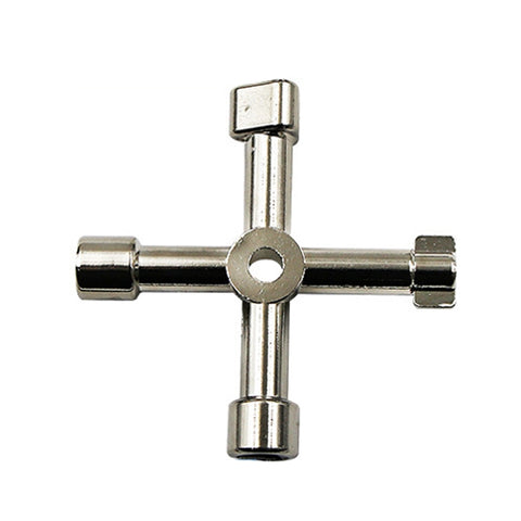 Elevator Water Meter Valve Cross Key Inner Triangle Wrench, Style: A Black, A Black, A Blue, B Silver, D Silver Center Six-side/Square Hole, E Silver, F Silver, D Silver Center Double-sided Square Hole