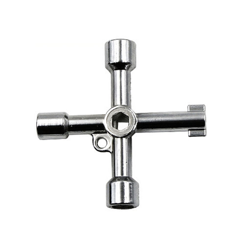 Elevator Water Meter Valve Cross Key Inner Triangle Wrench, Style: A Black, A Black, A Blue, B Silver, D Silver Center Six-side/Square Hole, E Silver, F Silver, D Silver Center Double-sided Square Hole