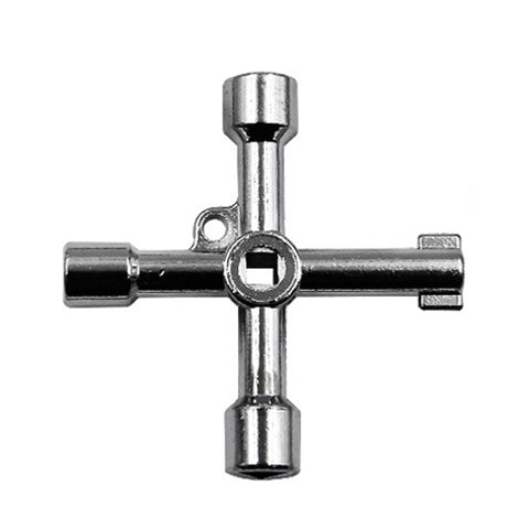 Elevator Water Meter Valve Cross Key Inner Triangle Wrench, Style: A Black, A Black, A Blue, B Silver, D Silver Center Six-side/Square Hole, E Silver, F Silver, D Silver Center Double-sided Square Hole