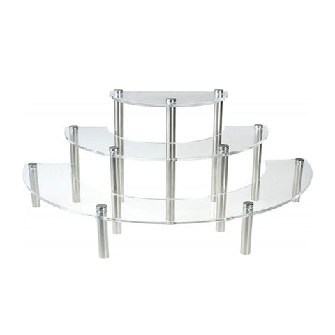 3-Layer Acrylic Cake Display Stand Cosmetic Display Stand, 2 PCS