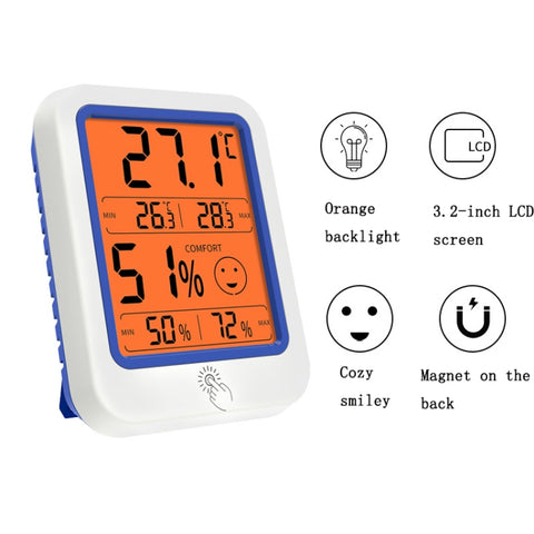 Electronic Wall-Mounted Industrial Digital Display Thermometer And Hygrometer, Display Thermometer