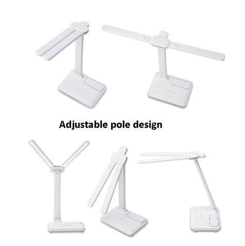Double Head Lighting LED Charging Desk Lamp,Style:, Plug-in Version+Cable, Rechargeable 3600mAh+Cable, Rechargeable  4000mAh+Cable