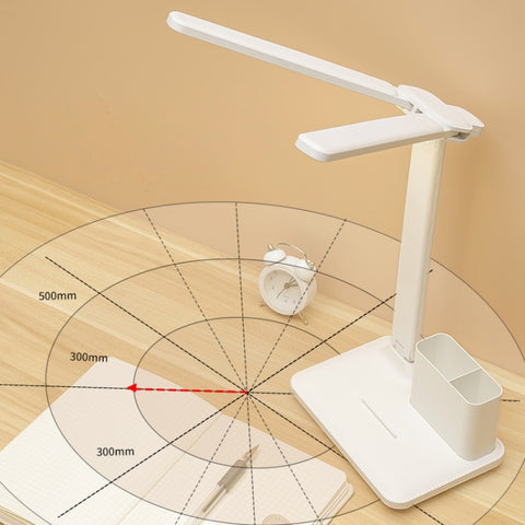 Double Head Lighting LED Charging Desk Lamp,Style:, Plug-in Version+Cable, Rechargeable 3600mAh+Cable, Rechargeable  4000mAh+Cable