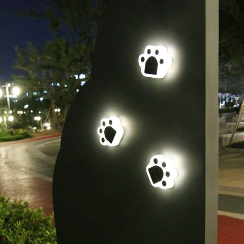 Bear Paw Outdoor Solar LED Courtyard Buried Light, White Light, Warm Light
