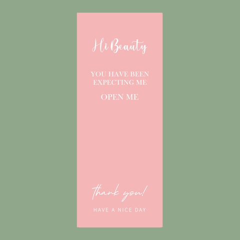 50 Sheets / Bag Rectangular Sticker Gift Box Sealed Sticker Packaging Supplies, B1, B2, B3, B4