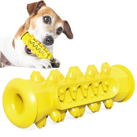 Dog Molar Stick Sound Bite Leakage Dog Toothbrush, Blue, Green, Yellow