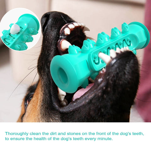 Dog Molar Stick Sound Bite Leakage Dog Toothbrush, Blue, Green, Yellow