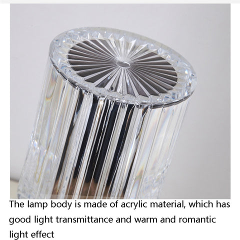 USB Charging Touch Diamond Crystal Table Lamp, USB Charging(Tri-tone Light), USB Charging(RGB with Remote Control 16 Color)