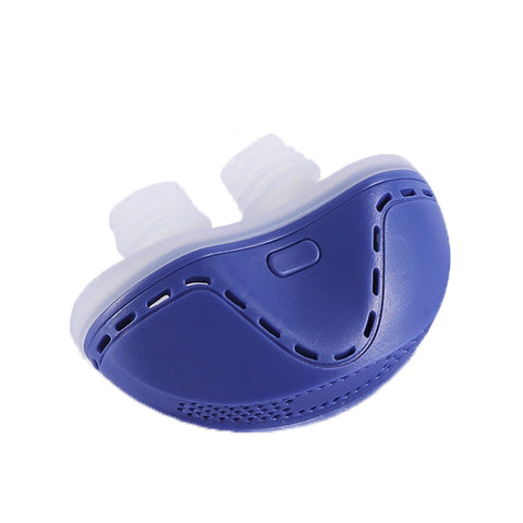 QC-002 Portable Chargeable Electric Anti-Snoring Device, Coral Blue, Icon White