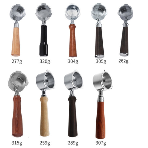 Zinc Alloy Coffee Machine Bottomless Handle For DeLonghi, Style:, Beech Flat Button, Plastic, Bamboo Without Button, Red Gem Without Button, Red Gem Two Wire Circle, Red Gem Straight, Black Rosewood Straight, Red Rosewood Flat Button                   ...