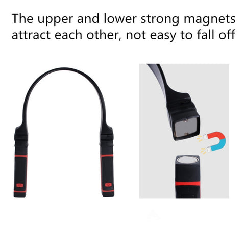 KS-1006  LED Hanging Neck Light Outdoor Lighting Work Light,Style:, Dry Battery, USB Charging