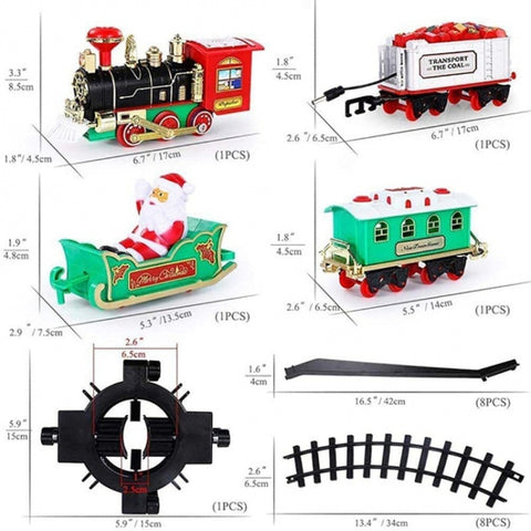 Electric Christmas Train Tree Decoration Rail Car Model, Rail Car Model(238-9)