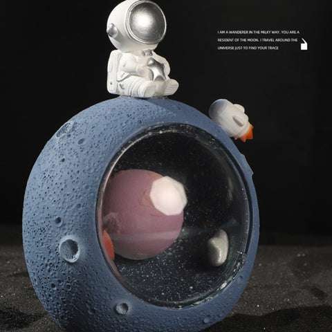 W1153 Resin Planet Night Light Home Decorations, Style:, Silver Star, Golden Star, Puppy Astronaut, Kitten Astronaut, Bear Astronaut