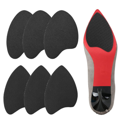 1pair High Heel Shoes Anti-Skid Patch, Pointer Head Black, Round Head Black