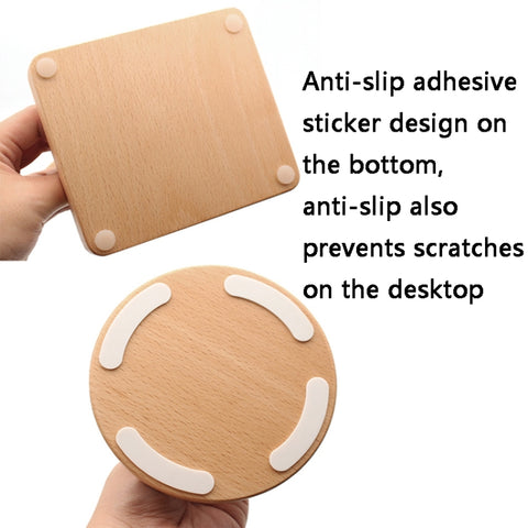 AM-EJZJ001 Desktop Solid Wood Headset Display Stand, Style:, A, B, C, D, E, F