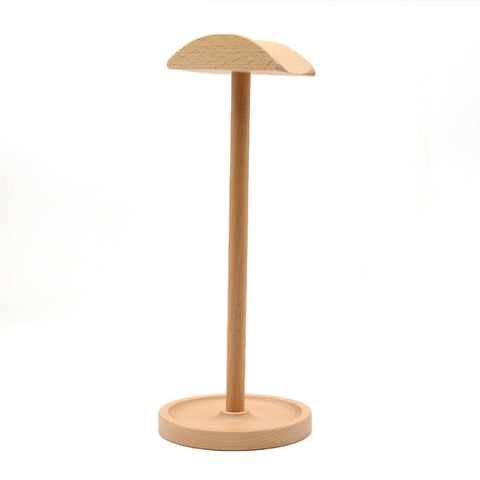 AM-EJZJ001 Desktop Solid Wood Headset Display Stand, Style:, A, B, C, D, E, F