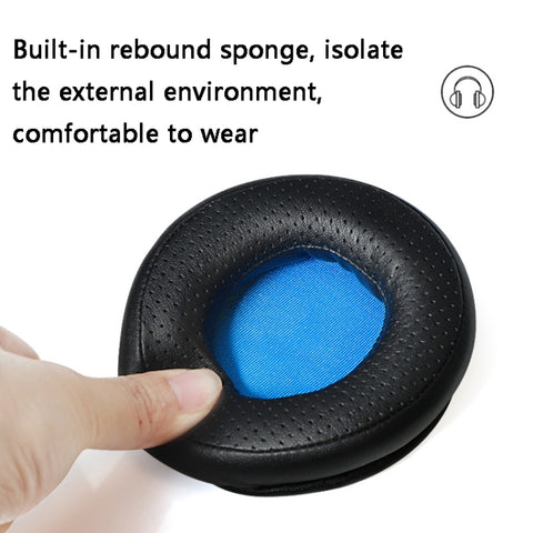 2 PCS Headset Sponge Earmuffs For Razer Kraken 7.1 V1 Pro, Black+Black Net, Black+Orange Net, Black Flannel, Black+Blue Net, Black+Green Net