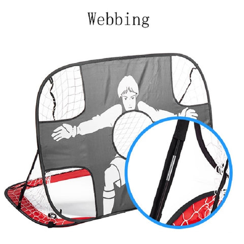 Outdoor Simple Movable Folding Small Football Goal For Children, Webbing, Zipper