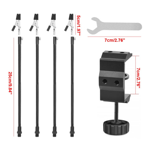 Four-Claw PCB Digital Repair Welding Station, SN4B-BK9 Black, SN4B-SY2 Silver, SN4B Black Tube Silver Clip