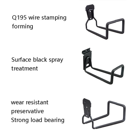 Pipeline Hook Heavy Water Pipe Wire Storage Garage Hook, Style:, On Wall, Groove Plate