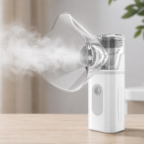 N3S Home Medical Mini Compression Ultrasonic Nebulizer, Blue, Gray, Green, Orange