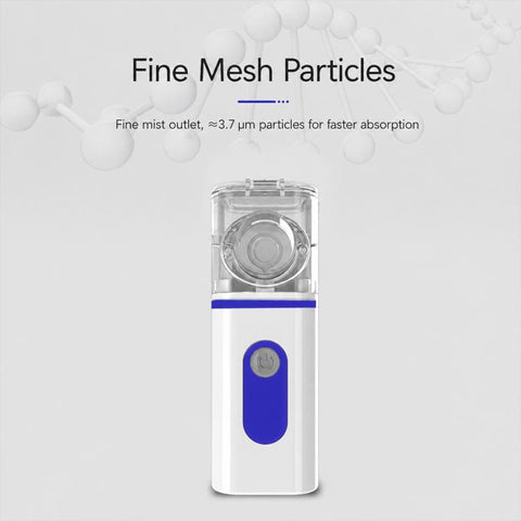 N3S Home Medical Mini Compression Ultrasonic Nebulizer, Blue, Gray, Green, Orange
