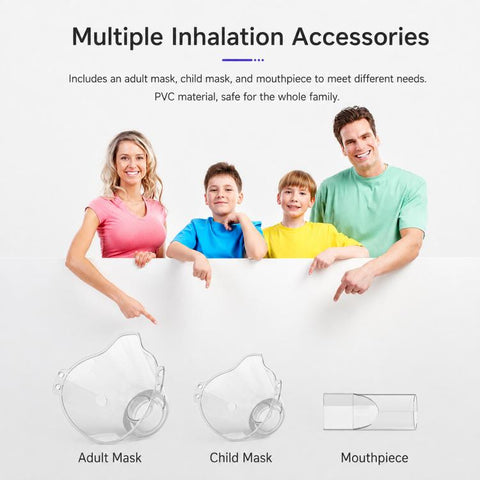 N3S Home Medical Mini Compression Ultrasonic Nebulizer, Blue, Gray, Green, Orange