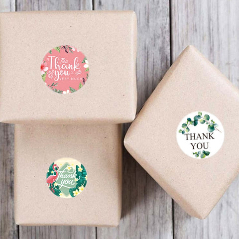 Thank You Floral Seal Sticker Envelope Sticker, A-322, A-323