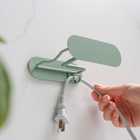 Bathroom Hair Dryer No Punching Iron Hanger, Brown, Green, Black