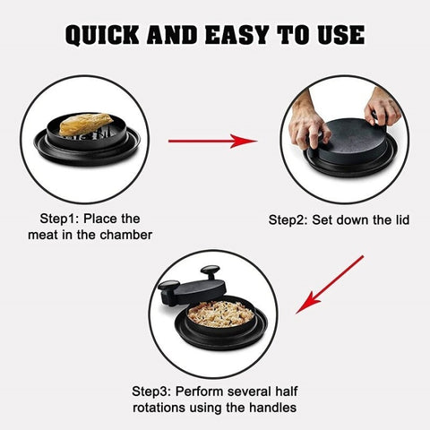 Chicken Shredder Beef Stuffing Machine, Red Neutral Box, Black Neutral Box
