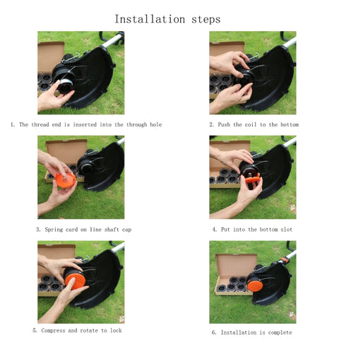 4 In 1 Nylon Grass Rope Mowing Line For BLACK+DECKER Lawn Mowers, 4 PCS