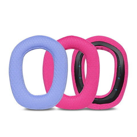 2pcs Sponge Earmuff Headrest Pad For Logitech G435, Rose Red Earmuffs, Blue Earmuffs, Black Headbeam, Purple Headbeam, Blue Headbeam