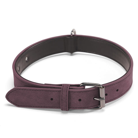 JINMAOHOU Dogs Double-Layer Leather Collar, XS 34x1.7cm, S 39x2.2cm, M 49x2.7cm, L 59x3.2cm