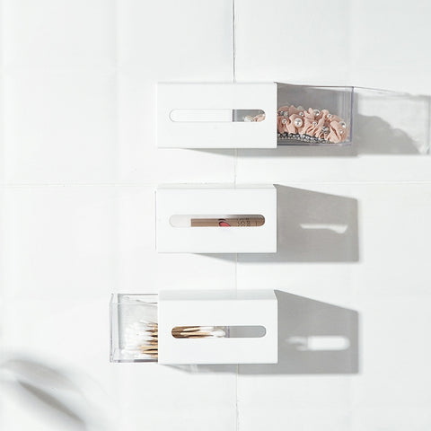 Left And Right Pull Wall Hanging Drawer Box Transparent Storage Box, Wall Hanging Drawer Box