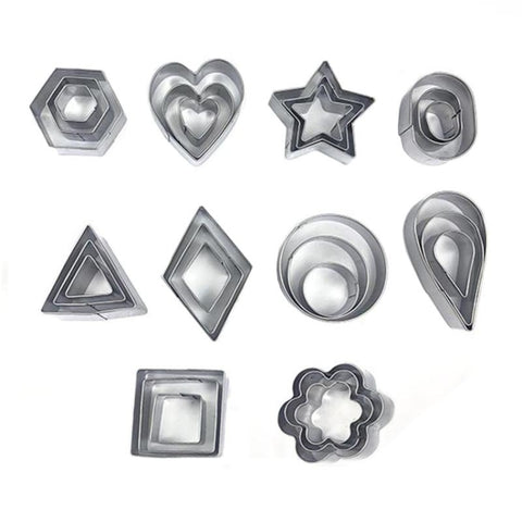 Stainless Steel Biscuit Mold, 30 PCS / Set, 27 PCS / Set