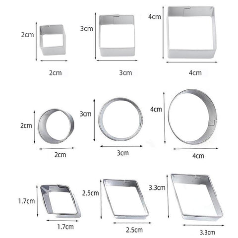 Stainless Steel Biscuit Mold, 30 PCS / Set, 27 PCS / Set