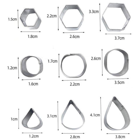 Stainless Steel Biscuit Mold, 30 PCS / Set, 27 PCS / Set