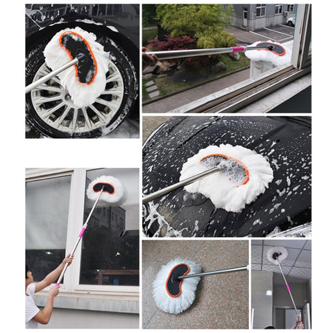 Extended Telescopic Soft Wool Car Washing Mop, Size:, 95cm, 125cm