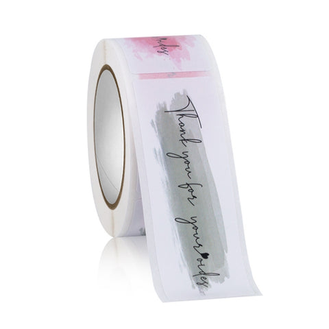Rectangle Thank you for Your Order Sticker Seal Label, 2.5x7.5cm