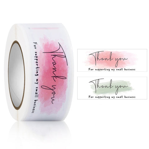 Rectangle Thank you for Your Order Sticker Seal Label, 2.5x7.5cm